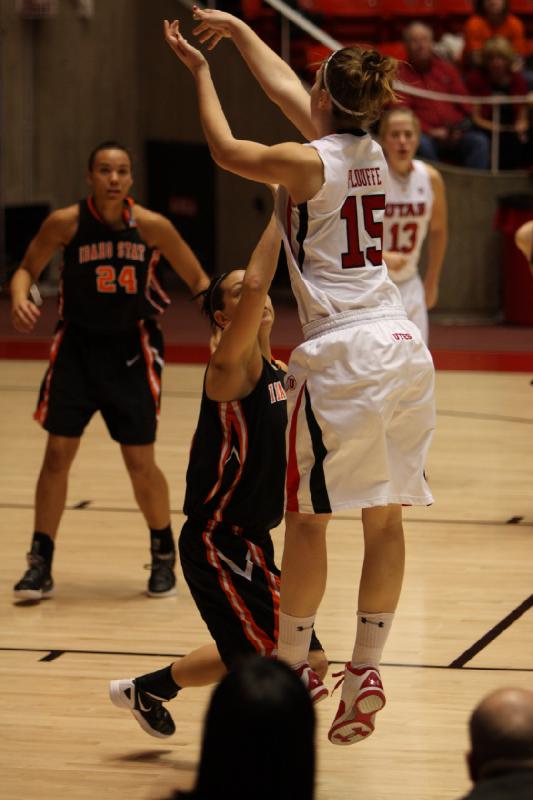 2011-12-06 20:26:04 ** Basketball, Idaho State, Michelle Plouffe, Rachel Messer, Utah Utes, Women's Basketball ** 
