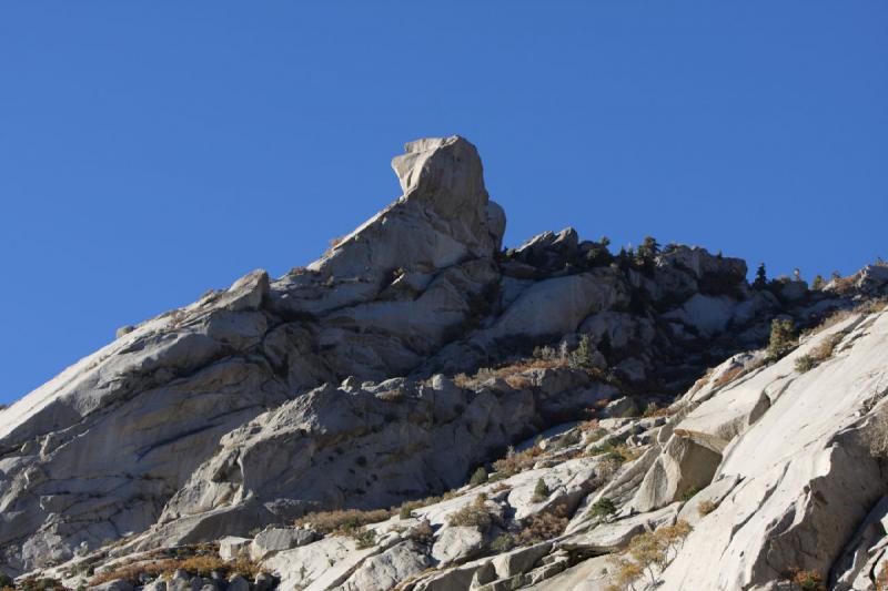 2008-10-25 17:12:11 ** Little Cottonwood Canyon, Utah ** Der Berg, den die Kletterer zu erklimmen versuchen.