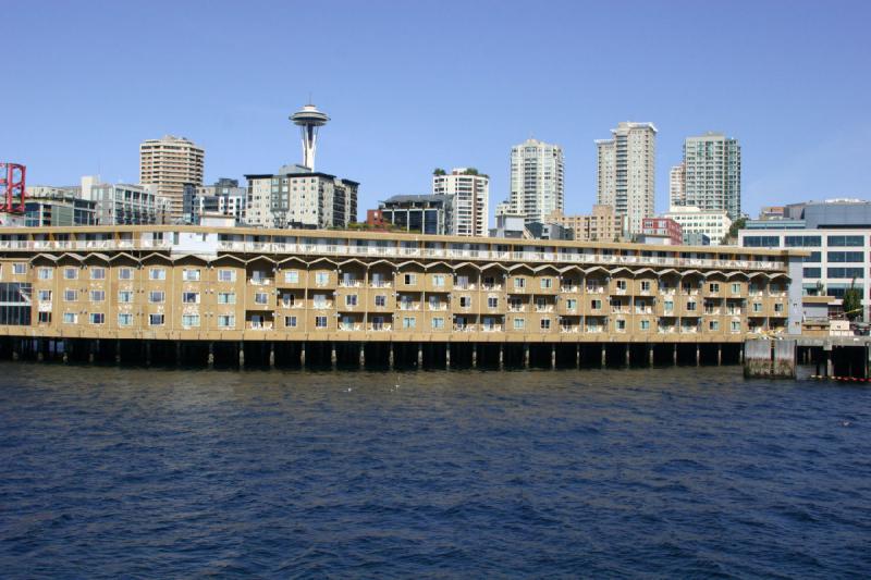 2007-09-01 13:45:34 ** Seattle ** This hotel was built for the World Exhibition but not finished on time. According to our tour guide, guests could fish through the open windows but this was discontinued after too many guests put the fish under their bed.