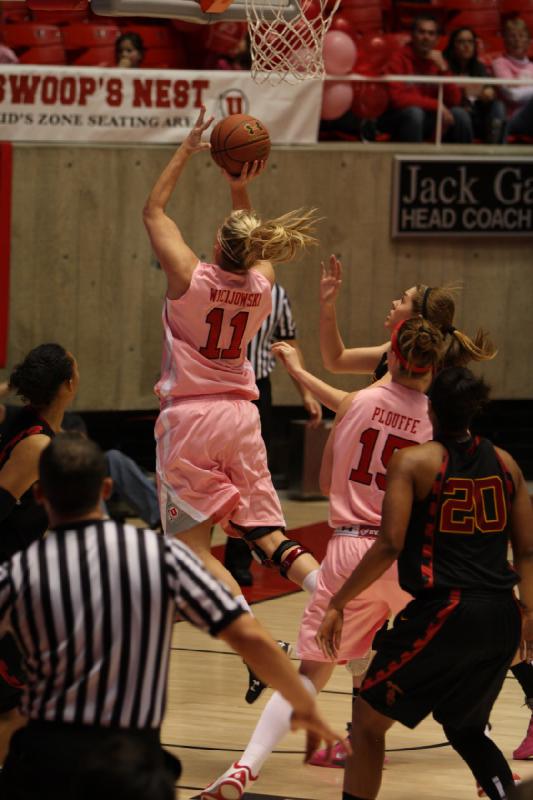 2012-01-28 16:06:55 ** Basketball, Michelle Plouffe, Taryn Wicijowski, USC, Utah Utes, Women's Basketball ** 