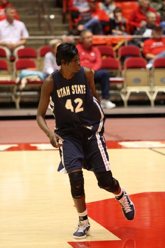 2011-01-01 16:48:42 ** Basketball, Utah State, Utah Utes, Women's Basketball ** Banna Diop is from Dakar, Senegal.
