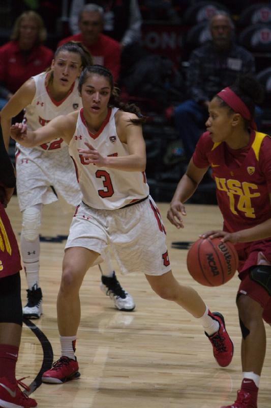 2016-01-29 19:37:11 ** Basketball, Damenbasketball, Danielle Rodriguez, Malia Nawahine, USC, Utah Utes ** 