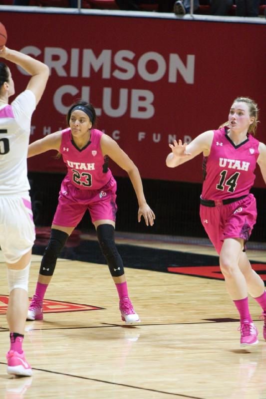 2017-02-17 19:12:50 ** Basketball, Daneesha Provo, Oregon, Paige Crozon, Utah Utes, Women's Basketball ** 