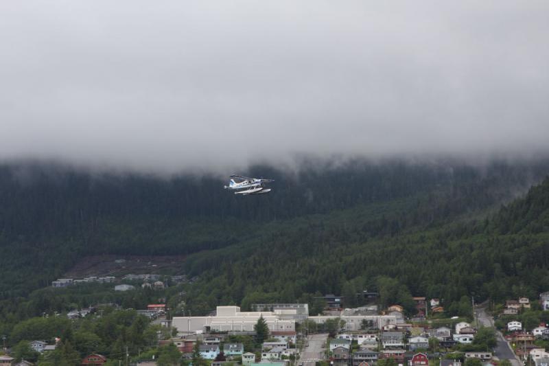 2012-06-19 16:13:17 ** Alaska, Cruise, Ketchikan ** Some of the cities of Alaskas are not accessible by car. That's why you see a lot of these floatplanes everywhere. They can reach the cities on the ocean and inlets as well as those further inside the country near lakes.