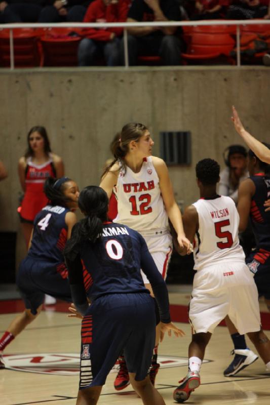 2014-01-26 15:56:47 ** Arizona, Basketball, Cheyenne Wilson, Damenbasketball, Emily Potter, Utah Utes ** 
