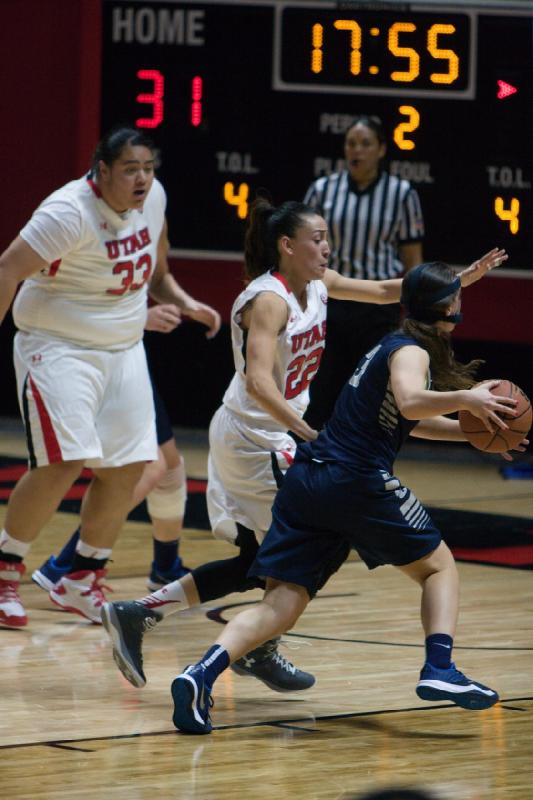 2014-12-03 18:52:00 ** Basketball, Danielle Rodriguez, Joeseta Fatuesi, Utah State, Utah Utes, Women's Basketball ** 