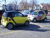 My smart on the left and the Little Caesars smart at Hoppers.