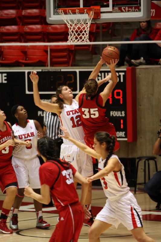 2013-11-15 18:40:30 ** Basketball, Cheyenne Wilson, Emily Potter, Malia Nawahine, Nebraska, Utah Utes, Women's Basketball ** 