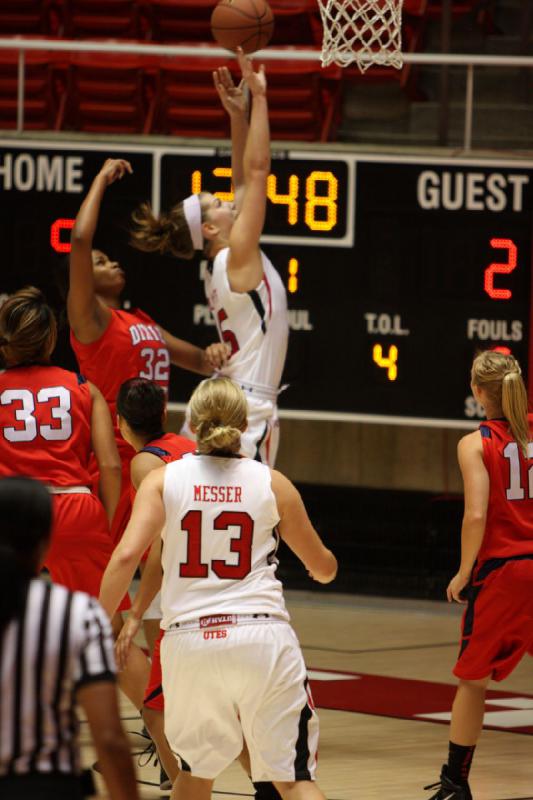 2011-11-05 17:13:03 ** Basketball, Dixie State, Michelle Plouffe, Rachel Messer, Utah Utes, Women's Basketball ** 
