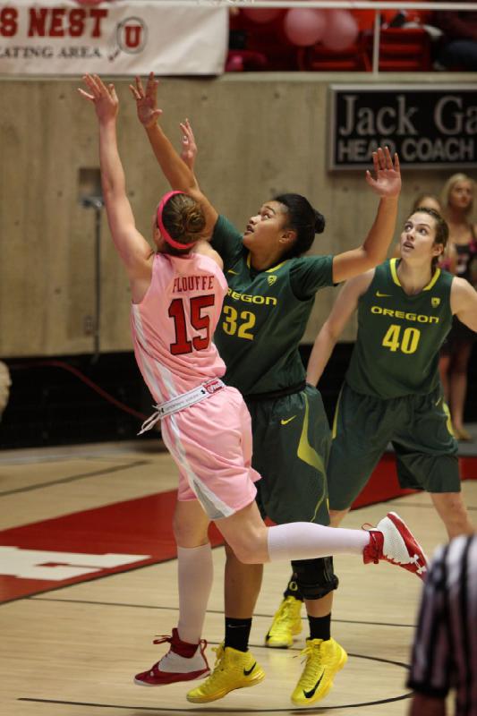 2013-02-08 20:30:48 ** Basketball, Michelle Plouffe, Oregon, Utah Utes, Women's Basketball ** 