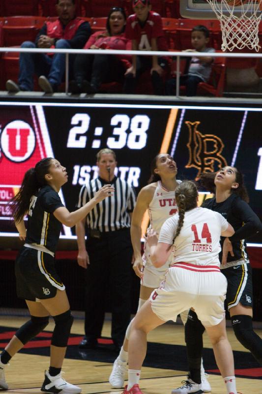 2018-11-16 19:13:28 ** Andrea Torres, Basketball, Damenbasketball, Long Beach State, Niyah Becker, Utah Utes ** 