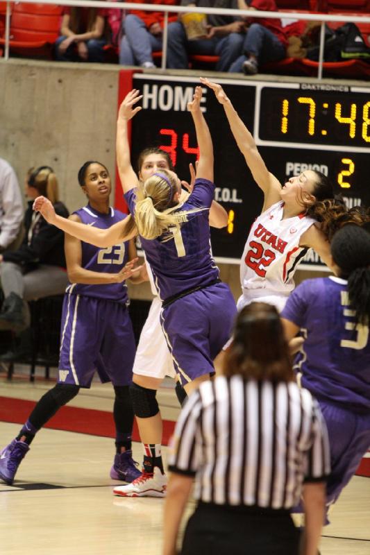 2014-02-16 15:56:25 ** Basketball, Danielle Rodriguez, Emily Potter, Utah Utes, Washington, Women's Basketball ** 