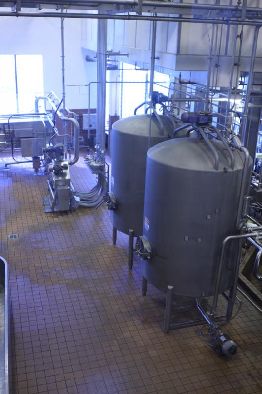 2011-03-25 15:54:47 ** Tillamook Cheese Factory ** Vats in the cheese factory.