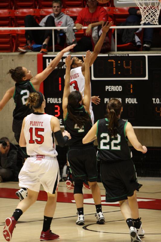 2012-12-29 15:24:09 ** Basketball, Iwalani Rodrigues, Michelle Plouffe, North Dakota, Utah Utes, Women's Basketball ** 