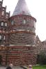 The right tower of the Lübeck Holsten Gate.