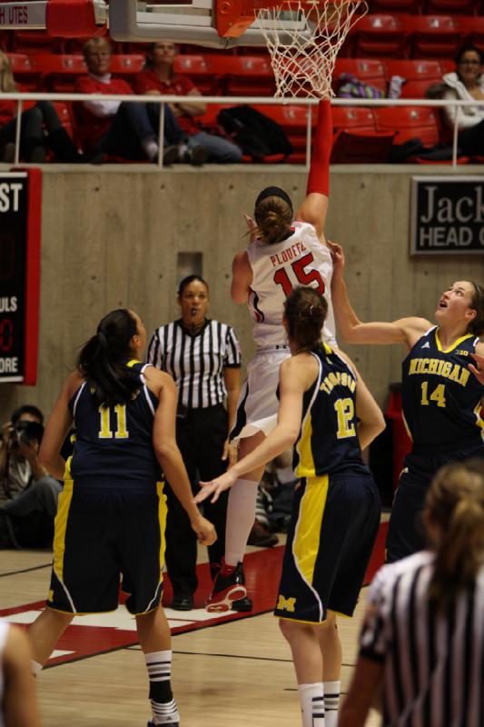 2012-11-16 17:33:56 ** Basketball, Michelle Plouffe, Michigan, Utah Utes, Women's Basketball ** 