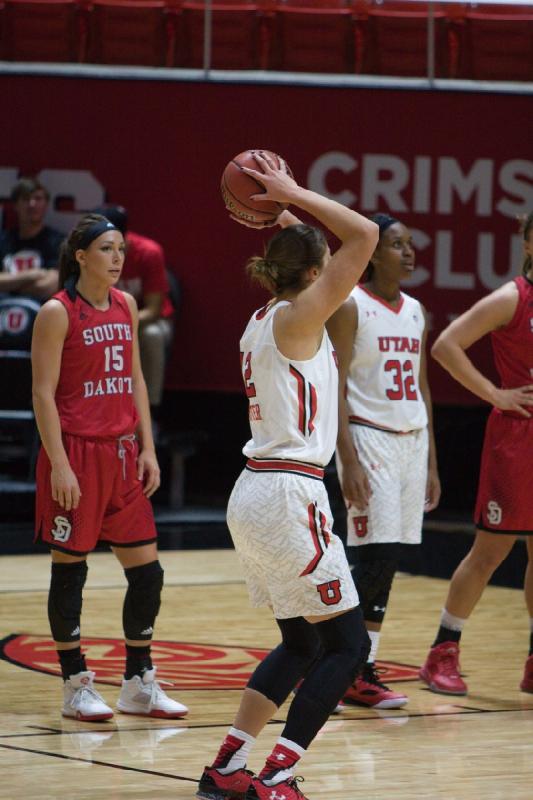 2015-11-13 17:35:43 ** Basketball, Emily Potter, South Dakota, Tanaeya Boclair, Utah Utes, Women's Basketball ** 