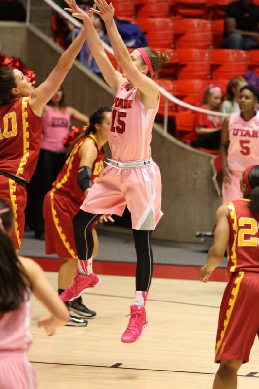 2014-02-27 20:37:52 ** Basketball, Cheyenne Wilson, Damenbasketball, Malia Nawahine, Michelle Plouffe, USC, Utah Utes ** 