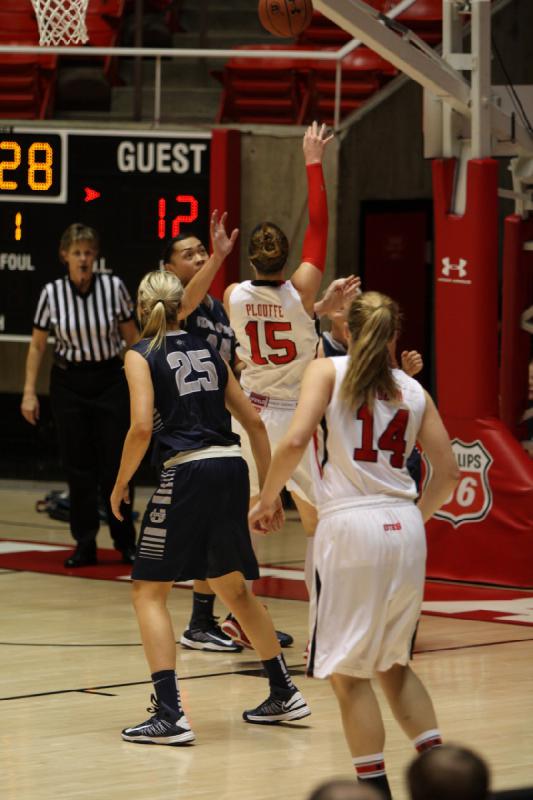 2012-11-27 19:19:12 ** Basketball, Michelle Plouffe, Paige Crozon, Utah State, Utah Utes, Women's Basketball ** 