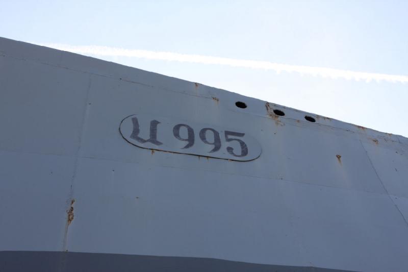 2010-04-07 12:23:47 ** Germany, Laboe, Submarines, Type VII, U 995 ** Name badge of U 995.