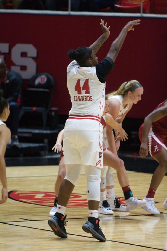 2018-11-13 19:40:25 ** Alabama, Basketball, Dre'Una Edwards, Dru Gylten, Utah Utes, Women's Basketball ** 