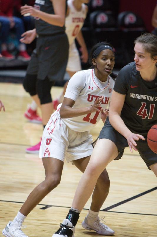 2019-02-24 12:20:09 ** Basketball, Erika Bean, Kiana Moore, Utah Utes, Washington State, Women's Basketball ** 