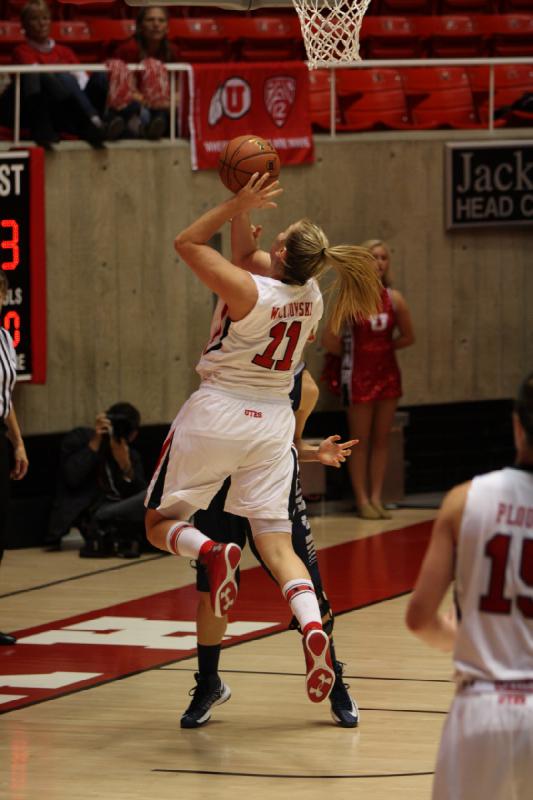 2012-11-27 20:27:11 ** Basketball, Damenbasketball, Michelle Plouffe, Taryn Wicijowski, Utah State, Utah Utes ** 