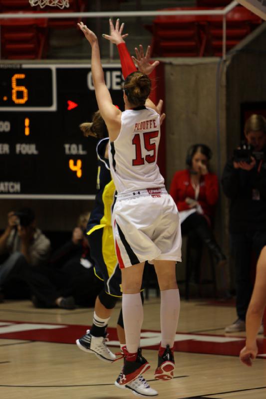 2012-11-16 17:05:02 ** Basketball, Michelle Plouffe, Michigan, Utah Utes, Women's Basketball ** 