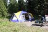 Our tent for the first two nights on the Bridge Bay camping-site.