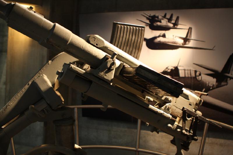 2014-03-11 09:46:30 ** Chicago, Illinois, Museum of Science and Industry, Typ IX, U 505, U-Boote ** Die 20mm Flak.