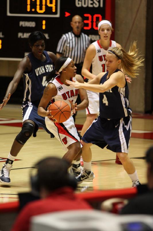 2011-01-01 15:40:52 ** Basketball, Janita Badon, Michelle Plouffe, Utah State, Utah Utes, Women's Basketball ** 