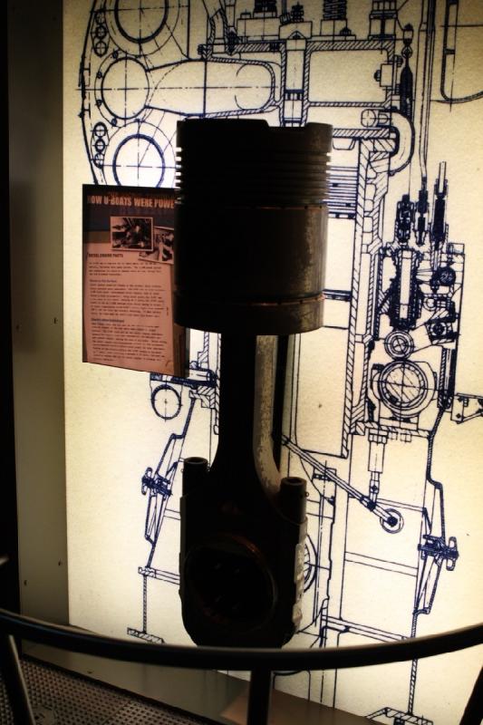 2014-03-11 09:48:34 ** Chicago, Illinois, Museum of Science and Industry, Submarines, Type IX, U 505 ** Piston of U-505. 2014-03-11 09:48:34 ** Chicago, Illinois, Museum of Science and Industry, Submarines, Type IX, U 505 ** Piston of U-505.