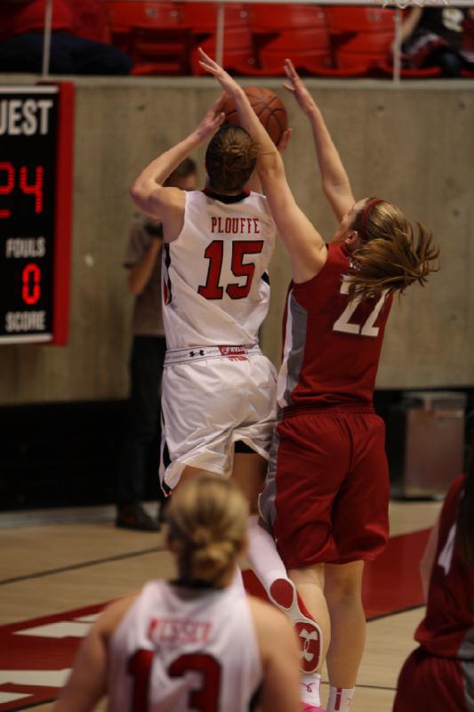 2013-02-24 14:48:54 ** Basketball, Michelle Plouffe, Rachel Messer, Utah Utes, Washington State, Women's Basketball ** 