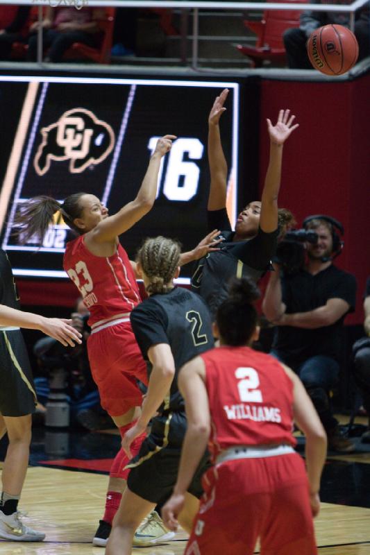 2018-02-01 19:32:05 ** Basketball, Colorado, Damenbasketball, Daneesha Provo, Tori Williams, Utah Utes ** 