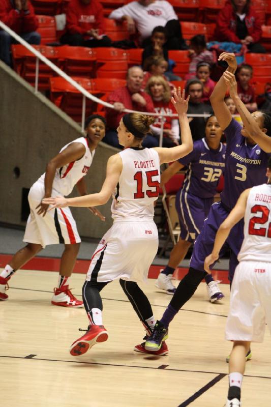 2014-02-16 15:13:34 ** Basketball, Cheyenne Wilson, Danielle Rodriguez, Michelle Plouffe, Utah Utes, Washington, Women's Basketball ** 