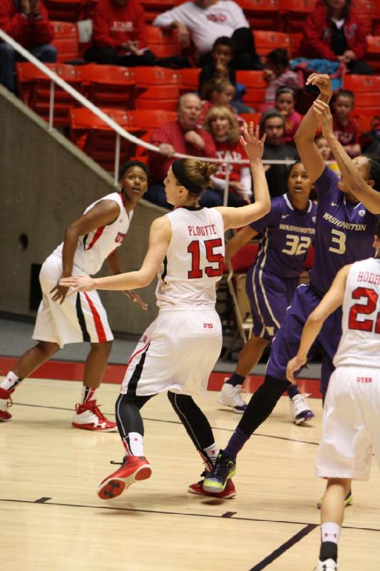 2014-02-16 15:13:34 ** Basketball, Cheyenne Wilson, Danielle Rodriguez, Michelle Plouffe, Utah Utes, Washington, Women's Basketball ** 