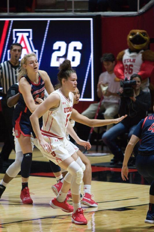 2019-01-06 12:57:02 ** Arizona, Basketball, Damenbasketball, Kiana Moore, Megan Huff, Utah Utes ** 