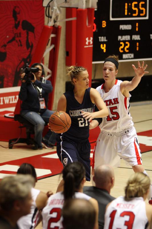 2012-11-01 19:38:06 ** Basketball, Concordia, Michelle Plouffe, Utah Utes, Women's Basketball ** 
