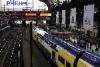 Inside Hamburg's Main Station.