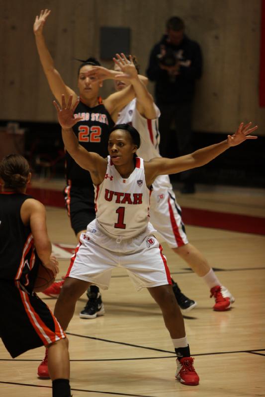 2011-12-06 19:54:57 ** Basketball, Idaho State, Janita Badon, Michelle Plouffe, Utah Utes, Women's Basketball ** 