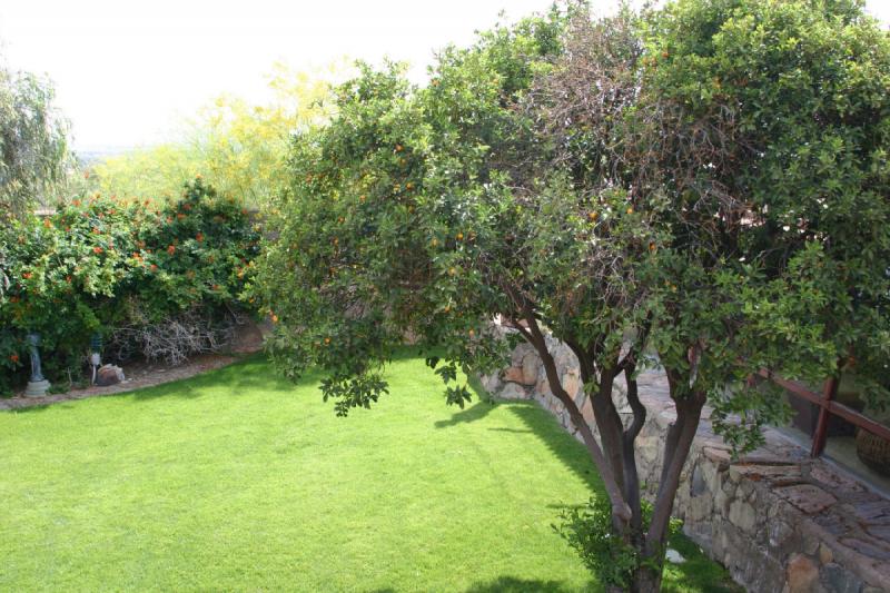 2007-04-14 15:00:28 ** Phoenix, Taliesin West ** Yard right next to the living room.