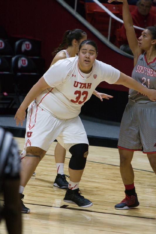 2016-11-30 19:16:27 ** Basketball, Damenbasketball, Joeseta Fatuesi, Malia Nawahine, Southern Utah, Utah Utes ** 