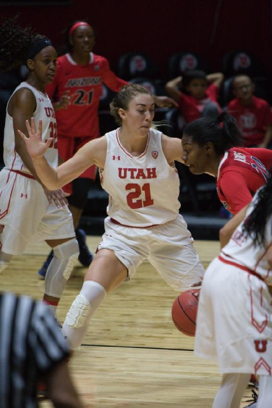 2017-01-08 12:44:42 ** Arizona, Basketball, Kiana Moore, Tanaeya Boclair, Utah Utes, Wendy Anae, Women's Basketball ** 