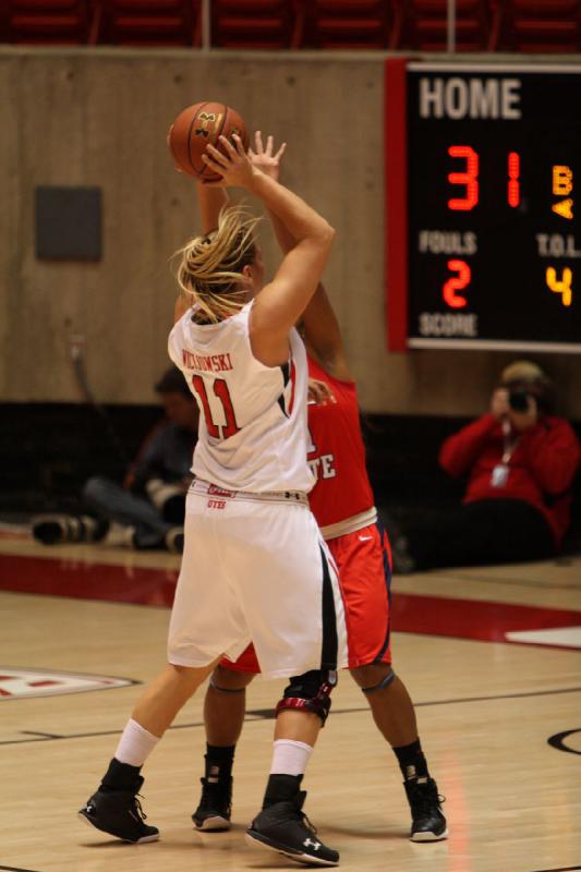 2011-11-05 17:32:16 ** Basketball, Dixie State, Taryn Wicijowski, Utah Utes, Women's Basketball ** 