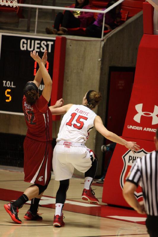 2014-02-14 19:10:09 ** Basketball, Michelle Plouffe, Utah Utes, Washington State, Women's Basketball ** 