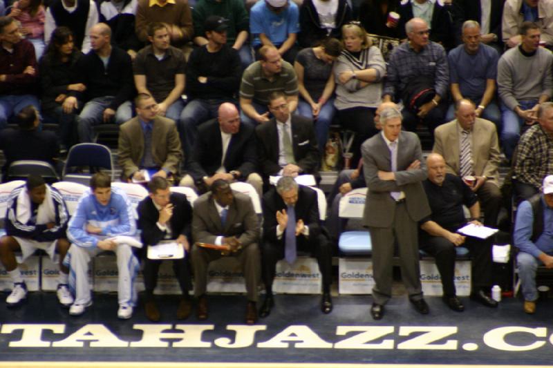 2008-03-03 20:47:54 ** Basketball, Utah Jazz ** The bench of the Utah Jazz.