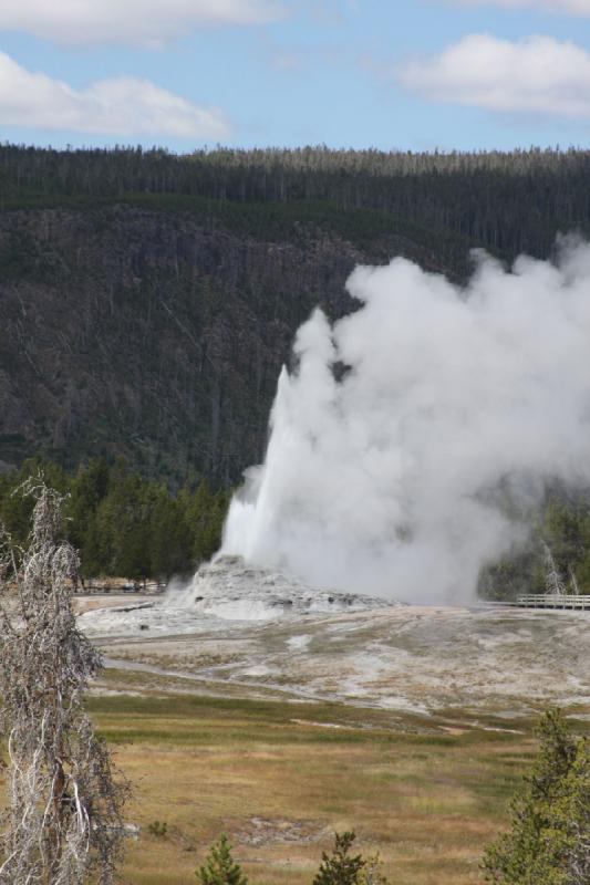 2008-08-15 12:07:51 ** Yellowstone National Park ** Castle Geysir erupts.