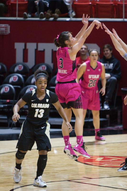 2016-02-04 18:16:07 ** Basketball, Colorado, Damenbasketball, Katie Kuklok, Malia Nawahine, Utah Utes ** 