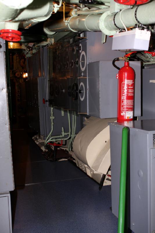 2010-04-15 15:57:12 ** Bremerhaven, Germany, Submarines, Type XXI, U 2540 ** Inside the electric machine room.