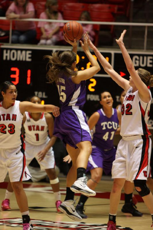 2011-01-22 19:16:27 ** Basketball, Brittany Knighton, Diana Rolniak, Janita Badon, TCU, Utah Utes, Women's Basketball ** 